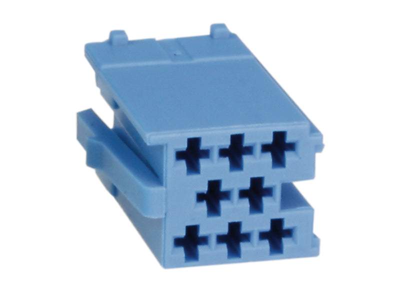ACV, 6 Pin - Housing for Mini ISO Connector Blue