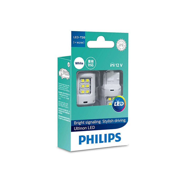 Philips, Ultinon LED W21W Valkoinen 12V - Setti