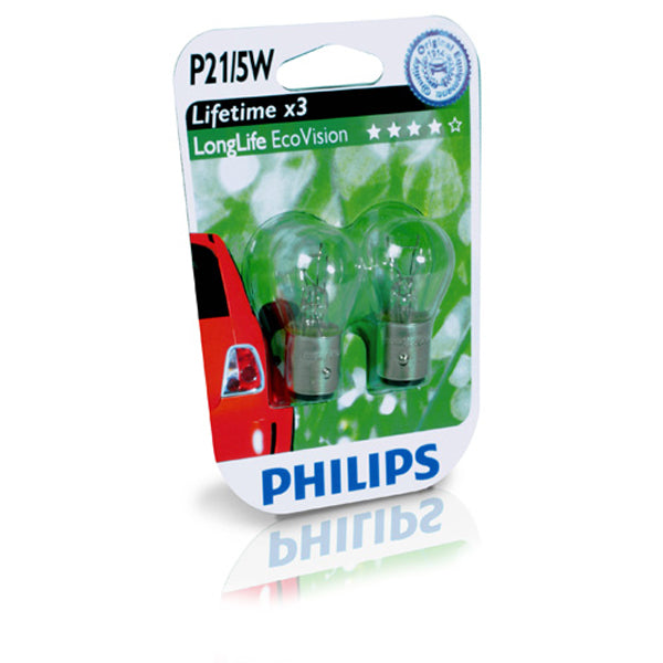 Philips, Longlife Ecovision 21/5W 12V - Set
