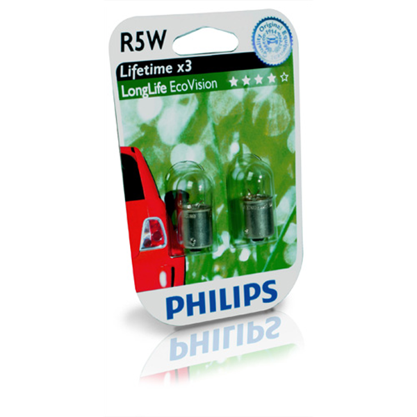 Philips, Longlife Ecovision R5W 12V - Setti
