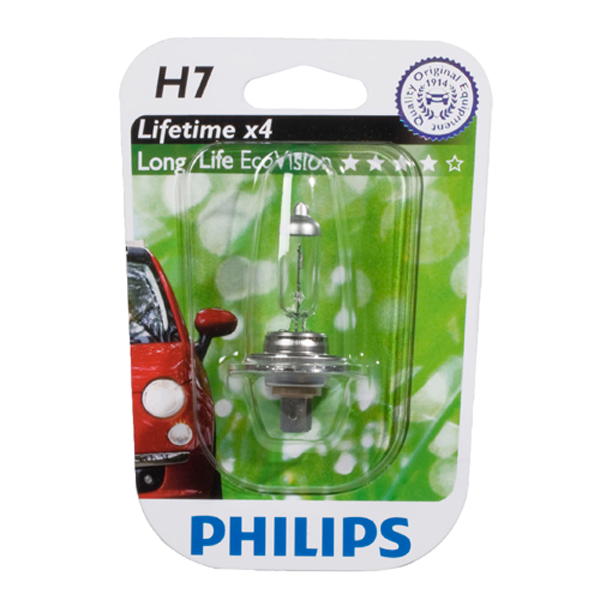 Philips, Longlife Ecovision H7 55W 12V Blister - 1 Kpl.