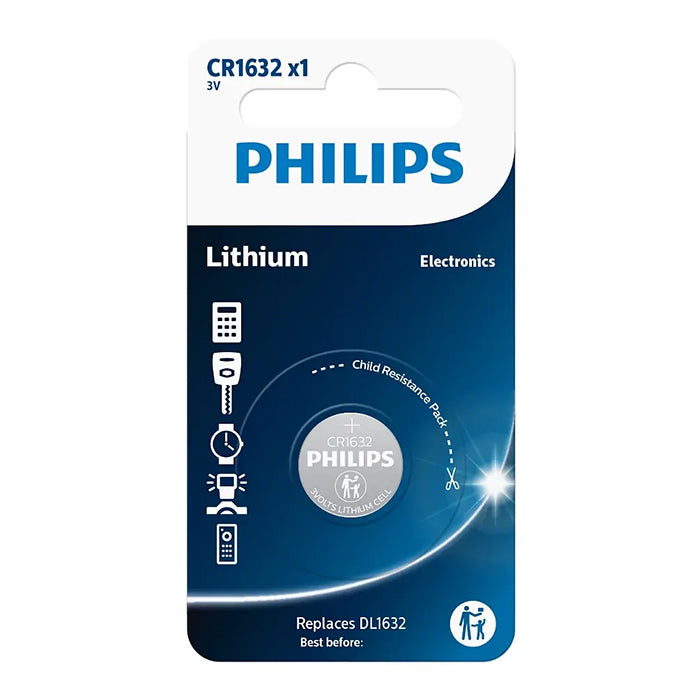 Philips, CR1632 Knapcellsbatteri 3V