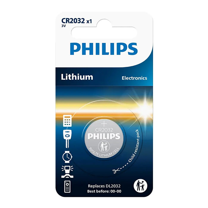 Philips, CR2032 Knapcellsbatteri 3V