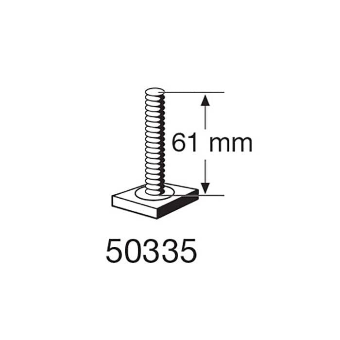 Thule, Vite T-traccia M6X61 - 20X20MM Quadrato