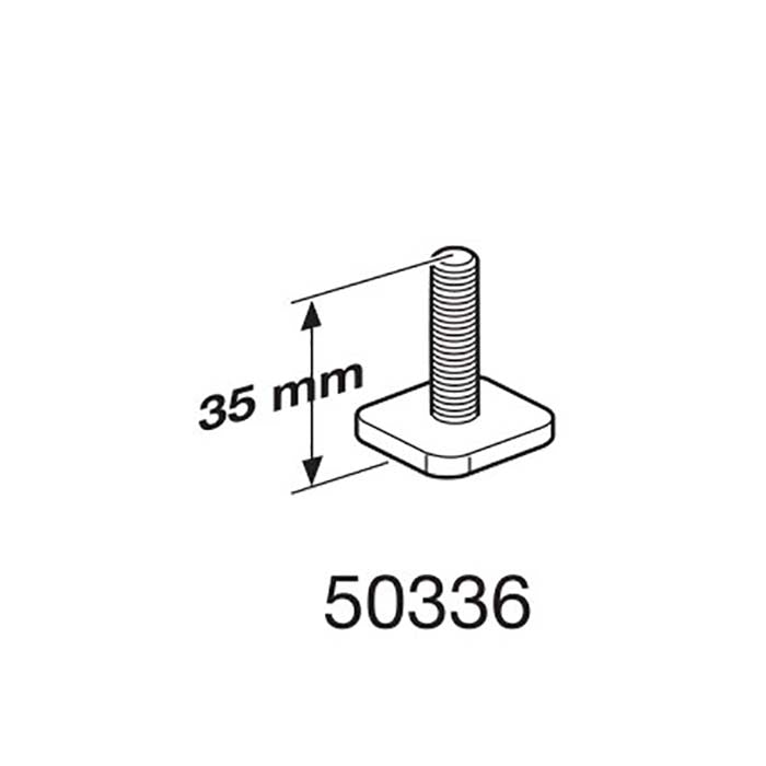Thule, T-spår Skruv M6X35 - 20X20MM Fyrkant