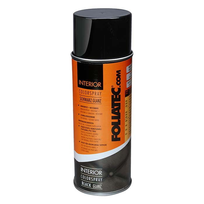 Foliatec, Sisätilojen Väri Spray Kiiltävä Musta 400 ml