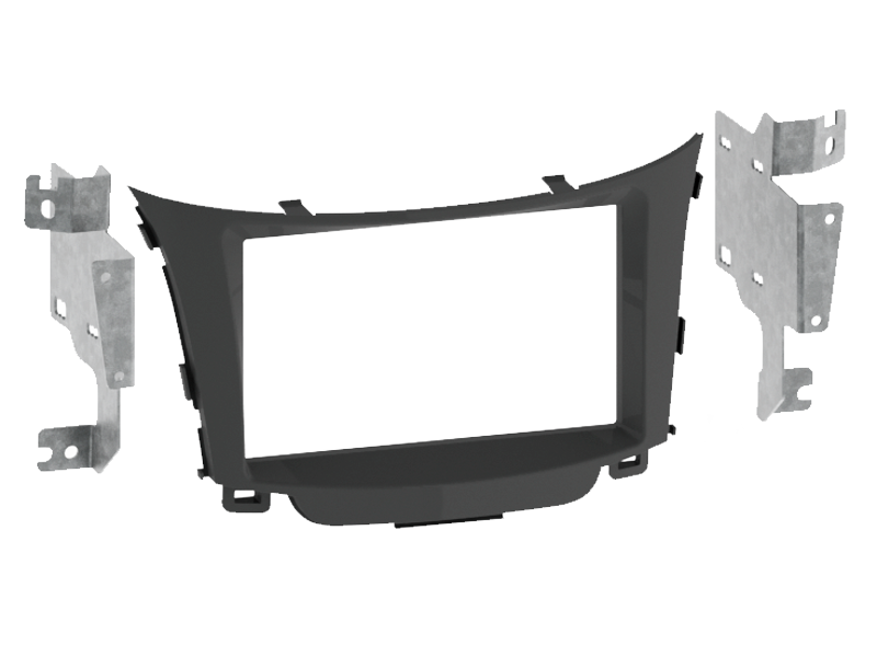 ACV, 2-DIN Kit Musta — Sopii Hyundai i30 3/ 2012-