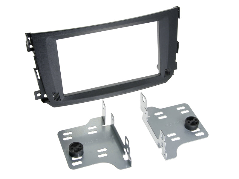 ACV, 2-DIN Black — Fits Kit Smart Fortwo 2010-