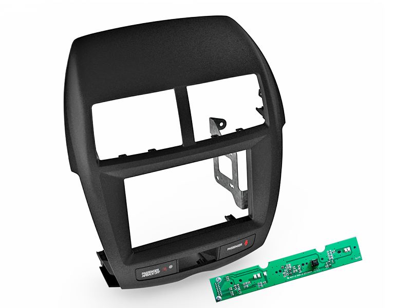 ACV, Cornice Radio 2-DIN 09/2014 — Compatibile con Mitsubishi Asx(gao) 09/ 2010-