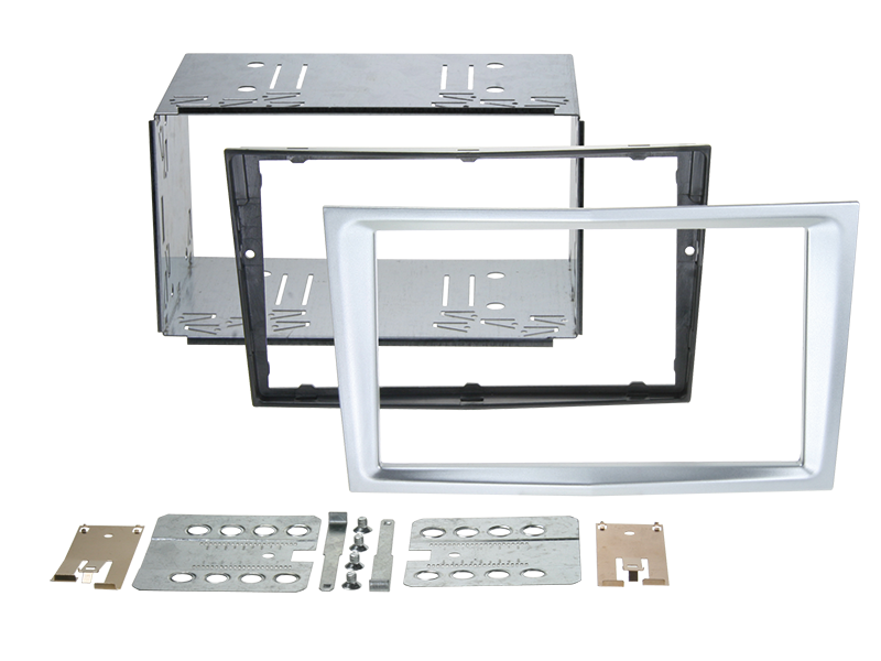 ACV, Kit 2-DIN Div. Opel - Color: Cromo Mate