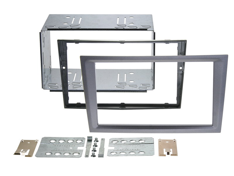 ACV, 2-DIN Kit Div. Opel Kolgrå Metall