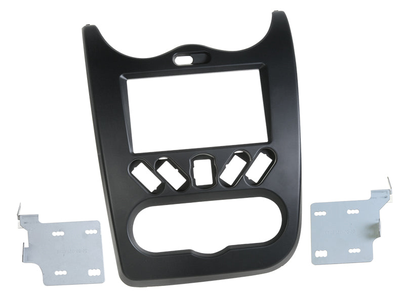 ACV, Radio Frame 2-DIN Black — Fits Dacia Duster 2010- — Set