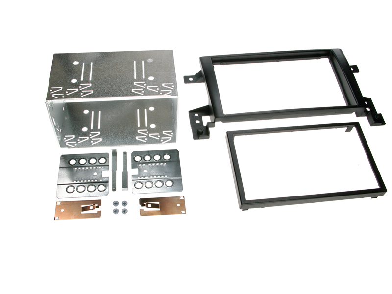 ACV, 2-DIN Radiokader Zwart — Geschikt voor Suzuki Grand Vitara 2005-2015 — Set