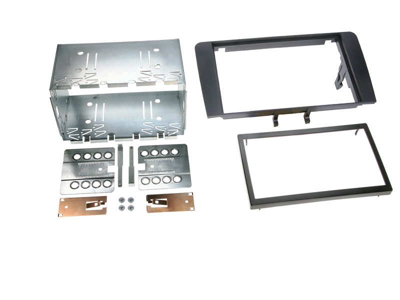 ACV, 2-DIN Kit /07-> Svart Gummi — Passar till Audi A3 2003-