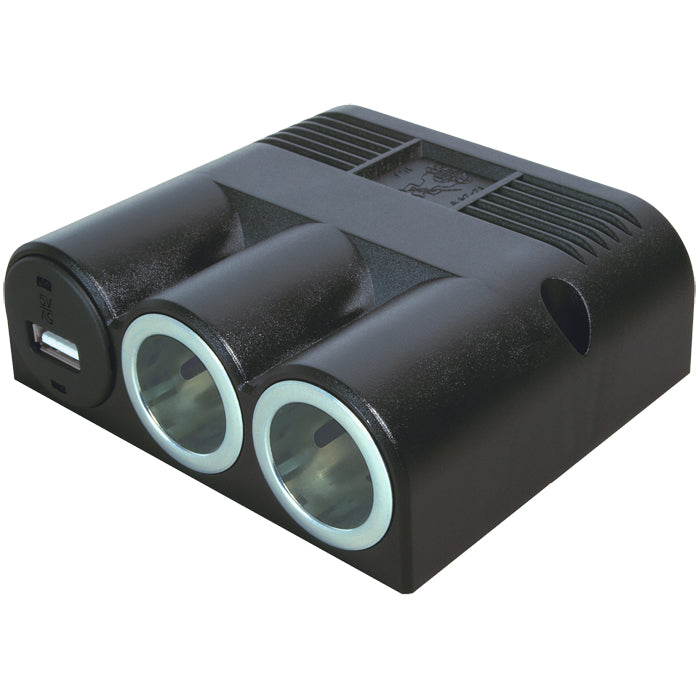 Procar, Power Outlet x 2 and 1 x USB-A 20A for Screw Mounting