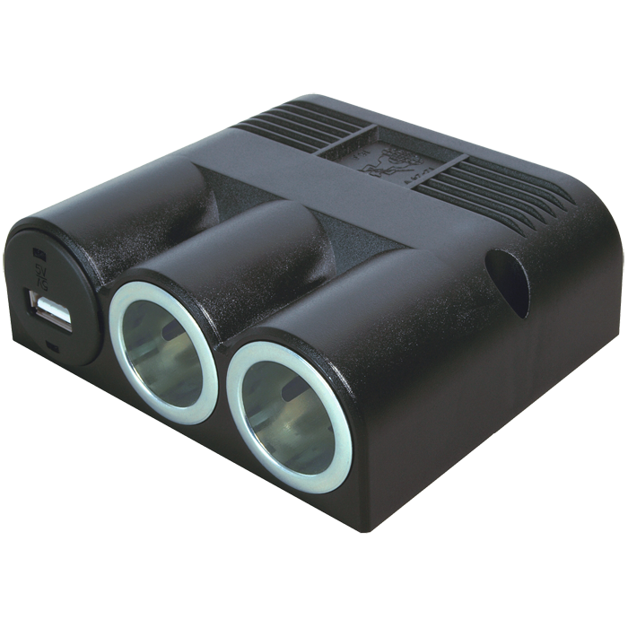 Procar, Virtapistoke x 2 Usb-a:lla 16A Ruuvikiinnityksellä