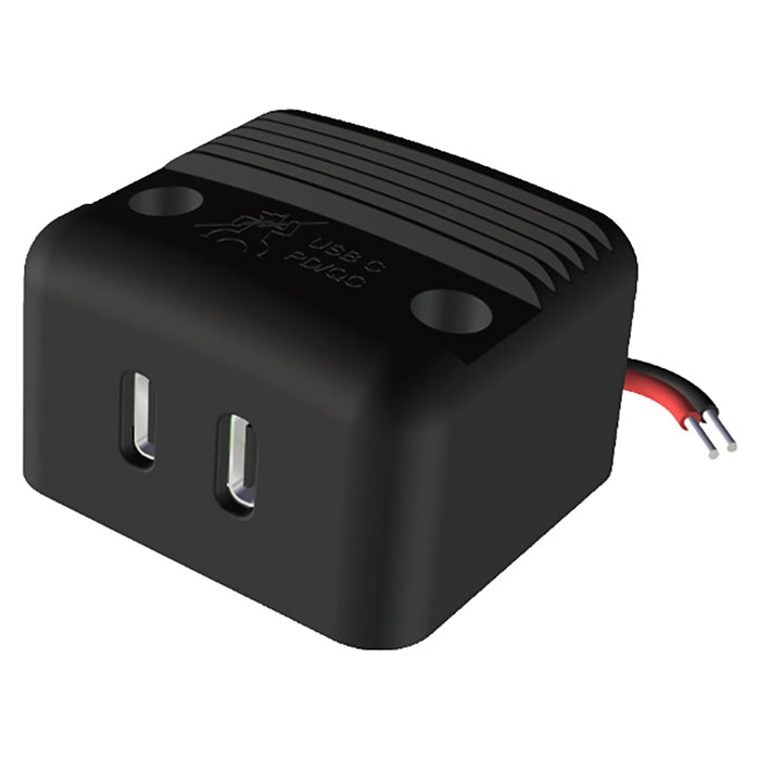 Procar, Double prise USB-C pour montage en surface 12/24V