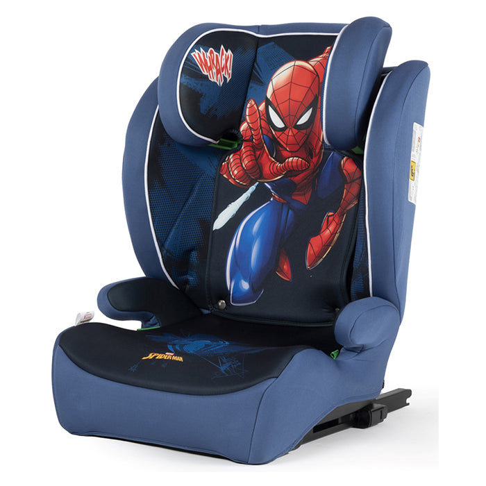 Disney, Isofix Bilstol Med Rygg Spiderman 105-150cm R129
