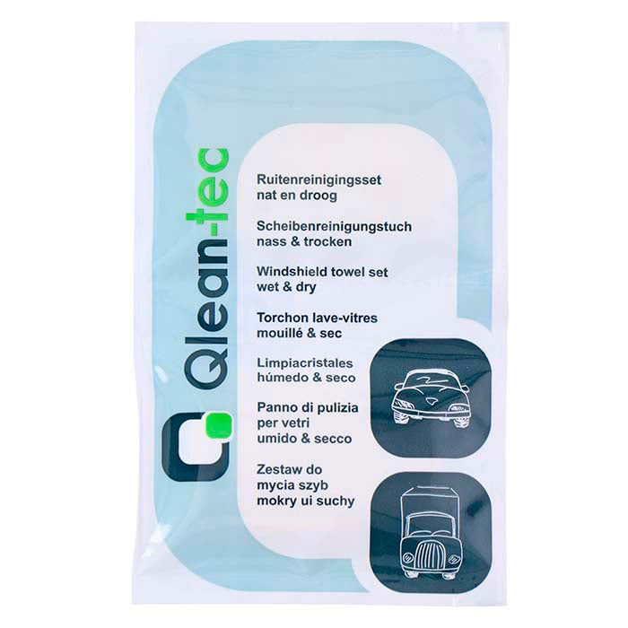 Newco, Qlean-tec, Rengöringsservetter, Glasrengöring, 500 Stk.