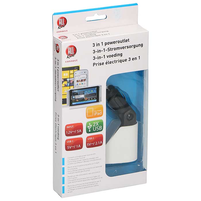 Allride, Jakopistoke 2xUSB 2.1a 1xcigar