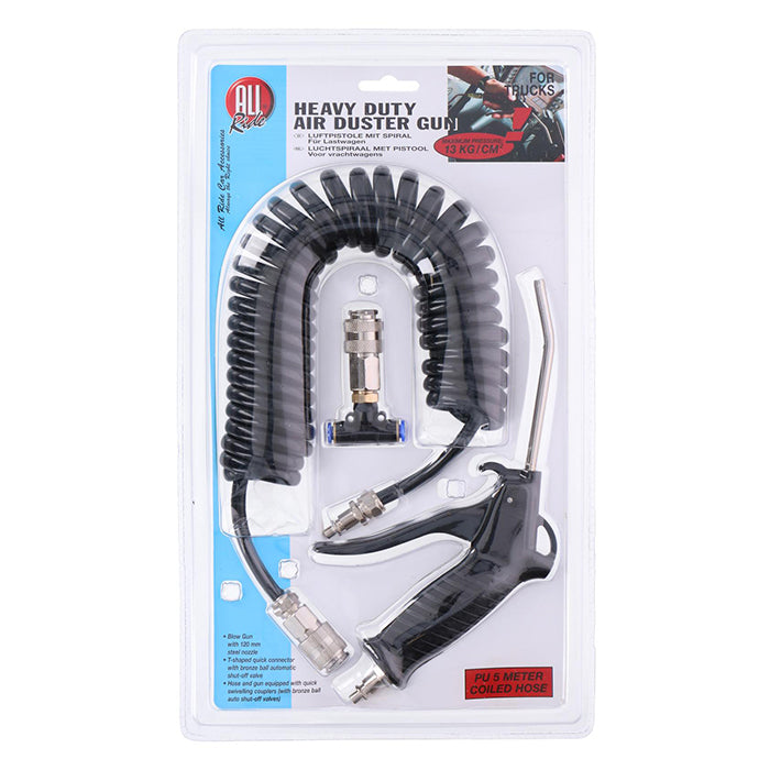 Allride, Ilmapistoolisetti, Kierreletku, Heavy Duty, Musta,