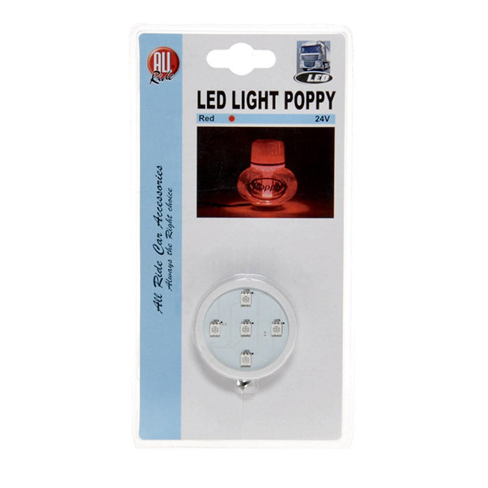 Poppy, LED Valo 24v Punaisena Poppy Ilmanraikastimelle