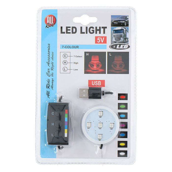 Poppy, USB LED Valo 7 Väriä 5 Volt Poppy Ilmanraikastimelle