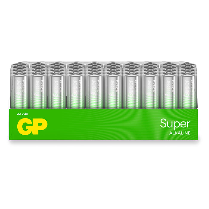 GP Batteries, GP Super Alkaline AA Paristo, 15A/LR6, 40-pak