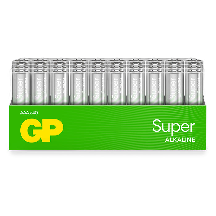 GP Batteries, GP Super Alkaline AAA Paristo, 24A/LR03, 40-pak