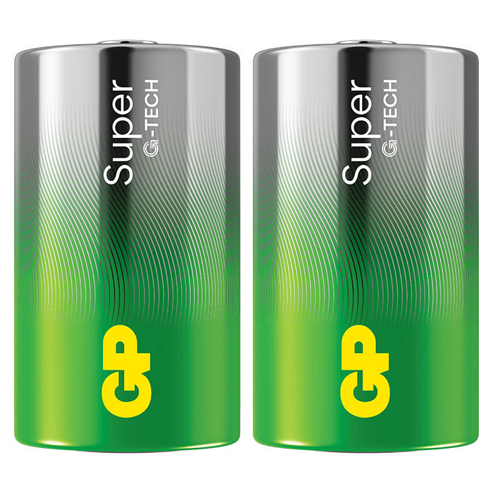 GP Batteries, GP Super Alkaline D-paristo 13A/LR20 2-pakkaus