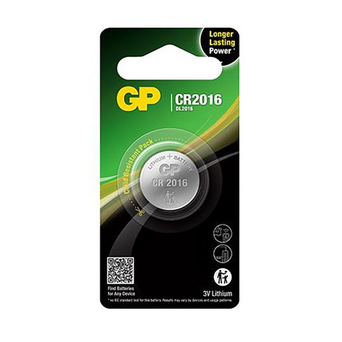 GP Batteries, Gp CR2016 Akun 1 Kpl.