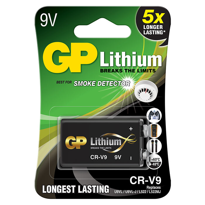 GP Batteries, GP 9V Litiumbatteri CRV9SD-2U1, 1-pack