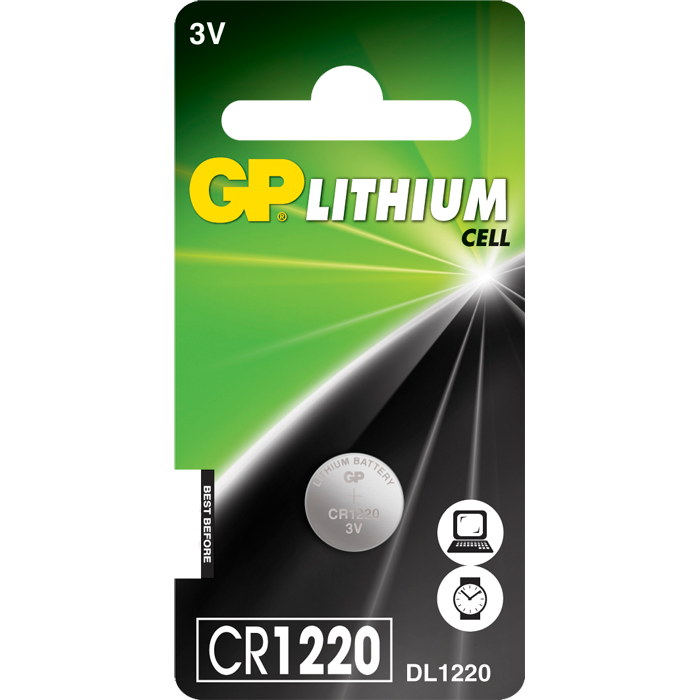 GP Batteries, Gp cr1220 Batteri Stk.