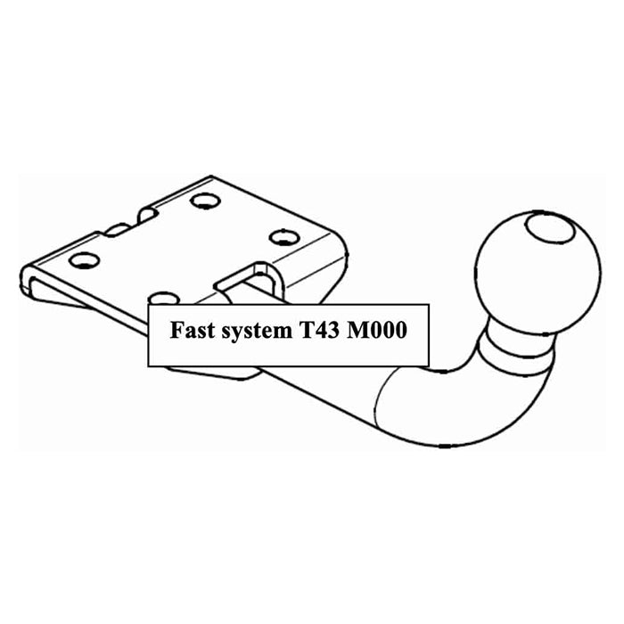 Rimorchio Danese, Portabici — Compatibile con Vw up / Skoda citygo / Seat mii 2012-