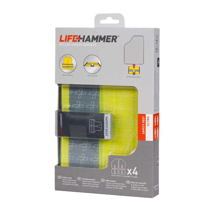 Lifehammer, Säkerhetsväst, 4 Stk. Vakuumförpackad