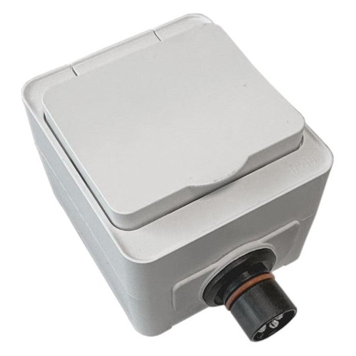 DEFA, Plug-in Uttag 230V Enkel Vit