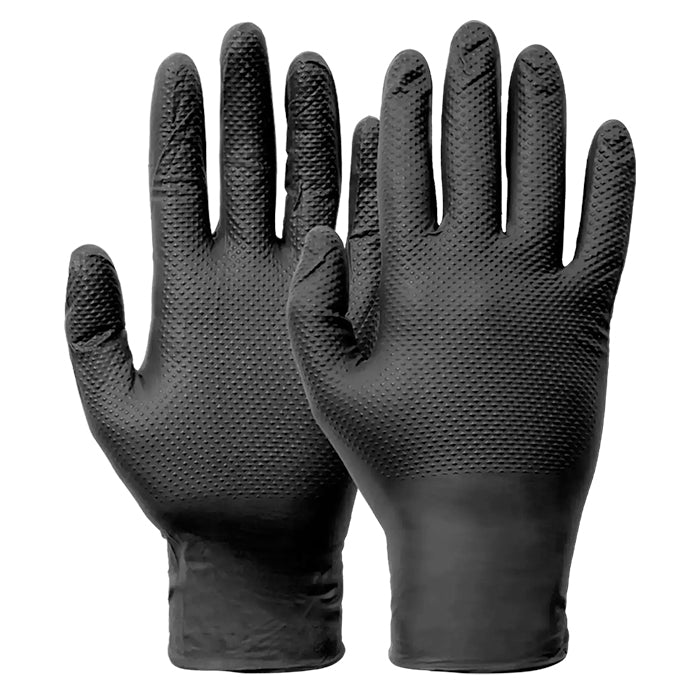Norse, Diamond Black nitril engangshansker str. 8