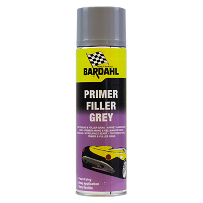 Bardahl, Primer Ja Täyteharja Harmaa Spray 500 ml.