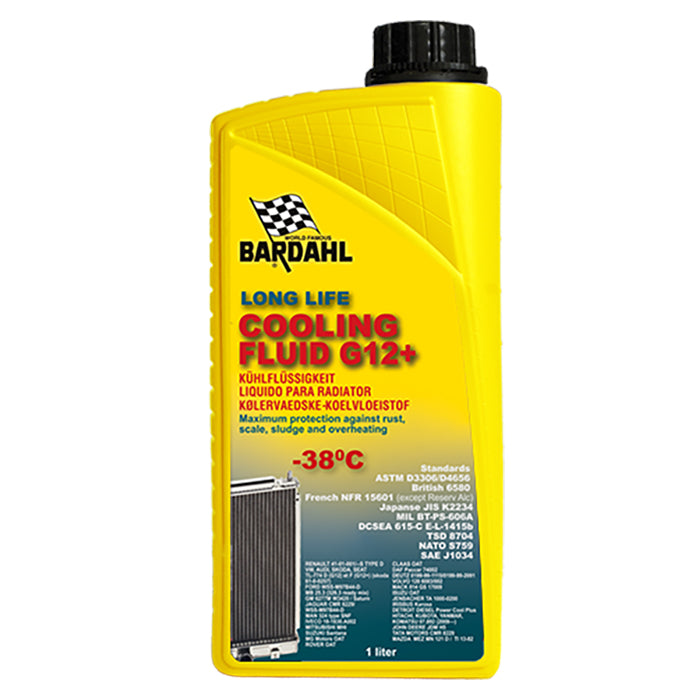 Bardahl, 1 Ltr. Röd Kylvätska G12 -35°