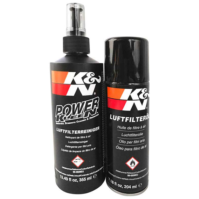 K&N, Puhdistussarja Spray (puhdistusaine + Öljy)