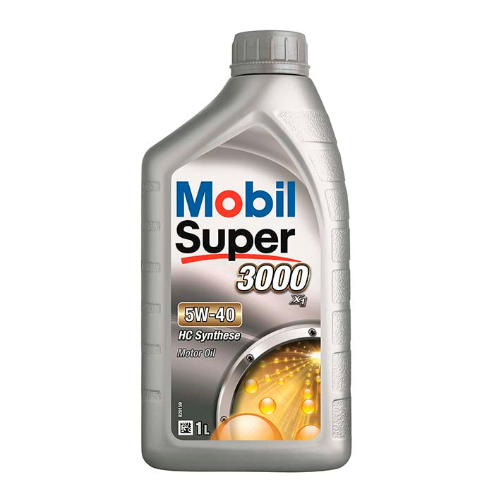 Mobil, Super 3000 5W40 Fullsyntetisk Olja, 1 l