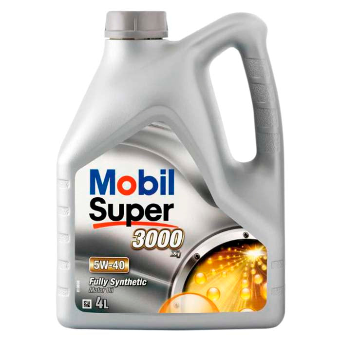 Mobil, Super 3000 5W40 Fullsyntetisk Olja, 4 l