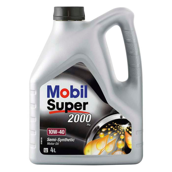 Mobil, Super 2000 X1 10W40 Semisyntetisk Olja, 4 l