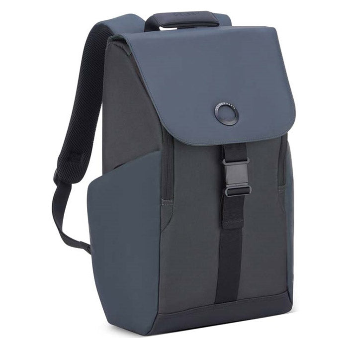 Delsey, Paris Securflap 15,6" Musta Kannettavalle Selkäreppu