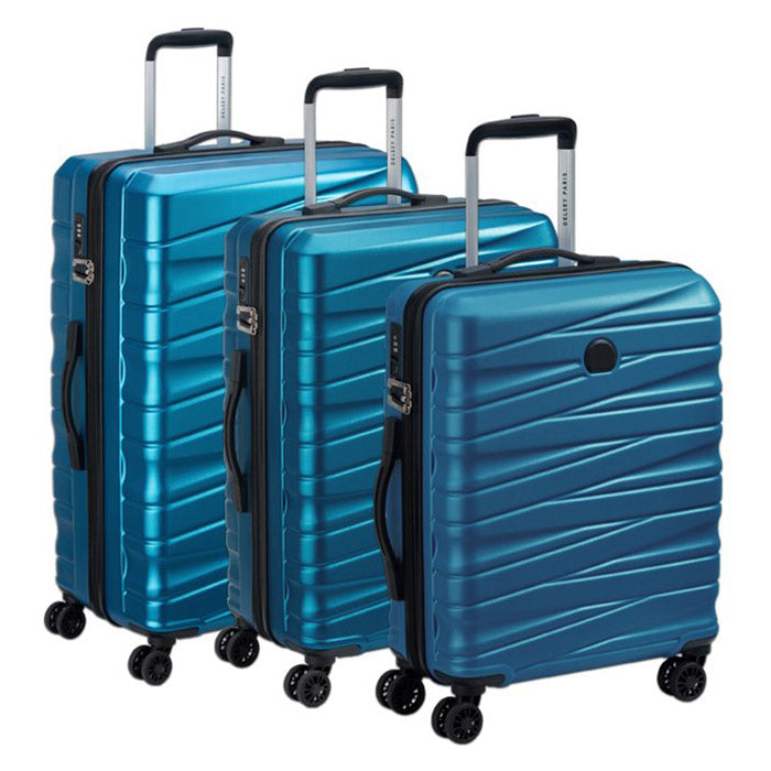 Delsey, Paris Tiphanie 3-delars Hårt Reseset Steelblue