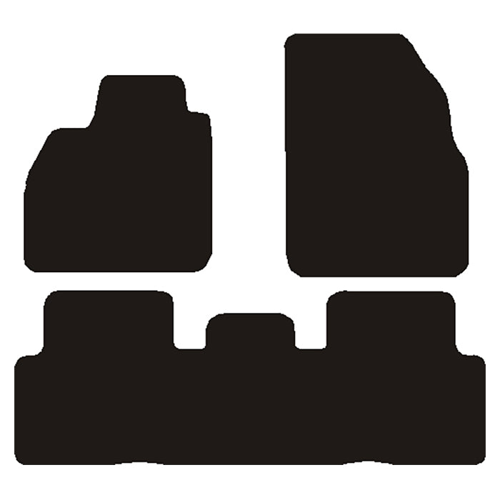 Avant, Tapis de voiture - Compatible avec Renault Scenic II (2004-2009)