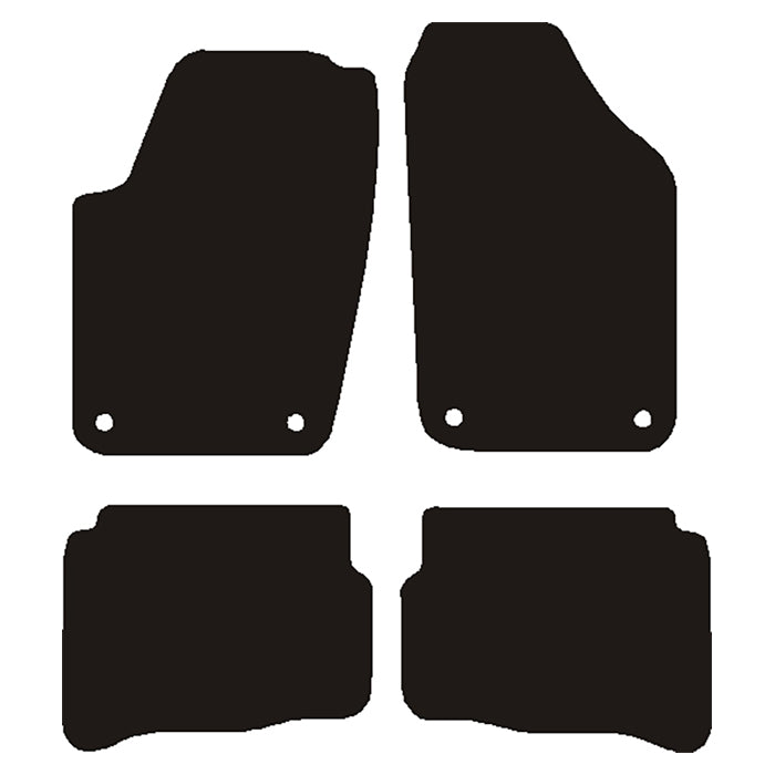 Avant, Autofußmatten - Ovaler Mattenverschluss für VW Polo 2003-2006