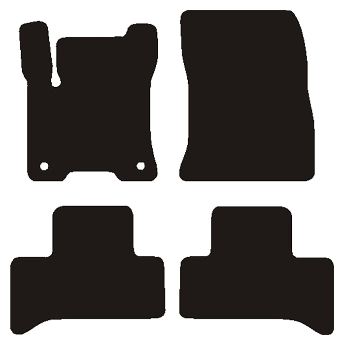 Avant Bilmatta Velour — Kompatibel med Mercedes EQA (H243) 2021-