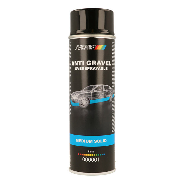 Motip, Musta Kivisuojamaali, Spray 500 ml.