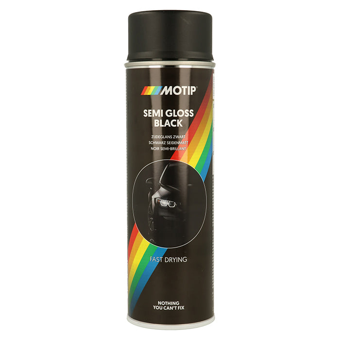 Motip, Universallack Svart Halvmatt 500ml.